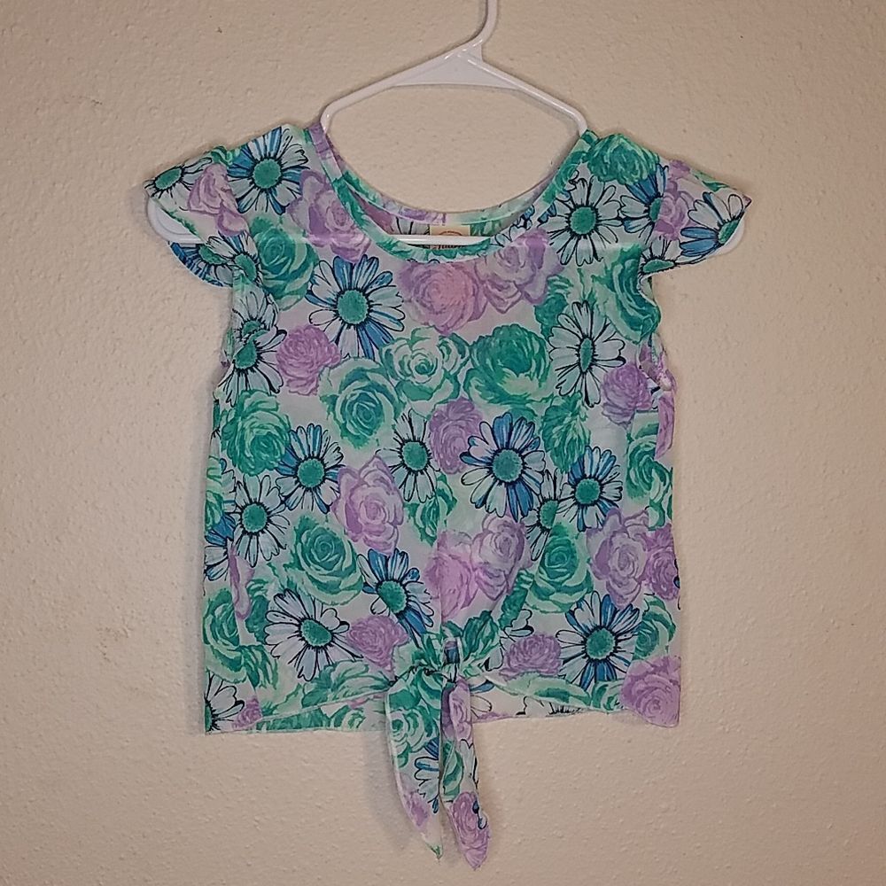 Faded Glory floral top size medium